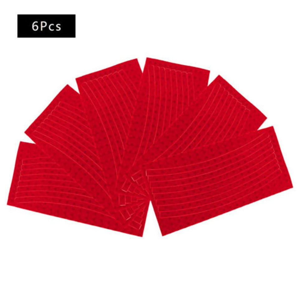 16 Strips Bike Sticker Decals Reflective Stickers Strip Bicycle Motorcycle Reflective Tape Sticker Bicycle Wheel Bike Accessorie