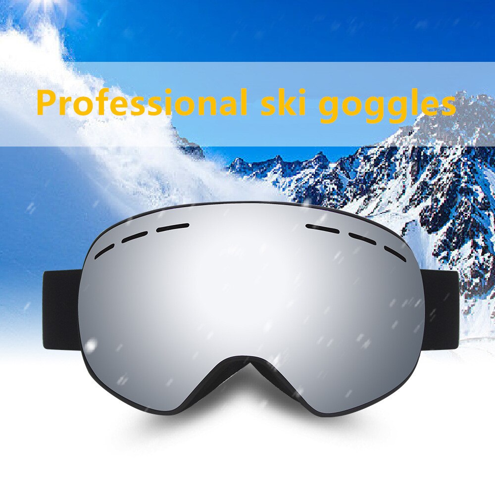 Ski Goggles PRO - Frameless Spherical Ski Glasses Double Anti-Fog And Windproof Goggles Adult Men And Women Mountaineering Ski