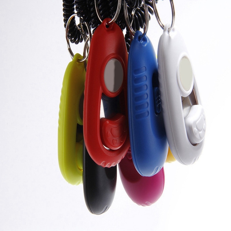 Pet Puppy Cat Funny Training Tool Training Whistling Clickers with Strap Different Frequency Training Clickers Pet Toy For Puppy