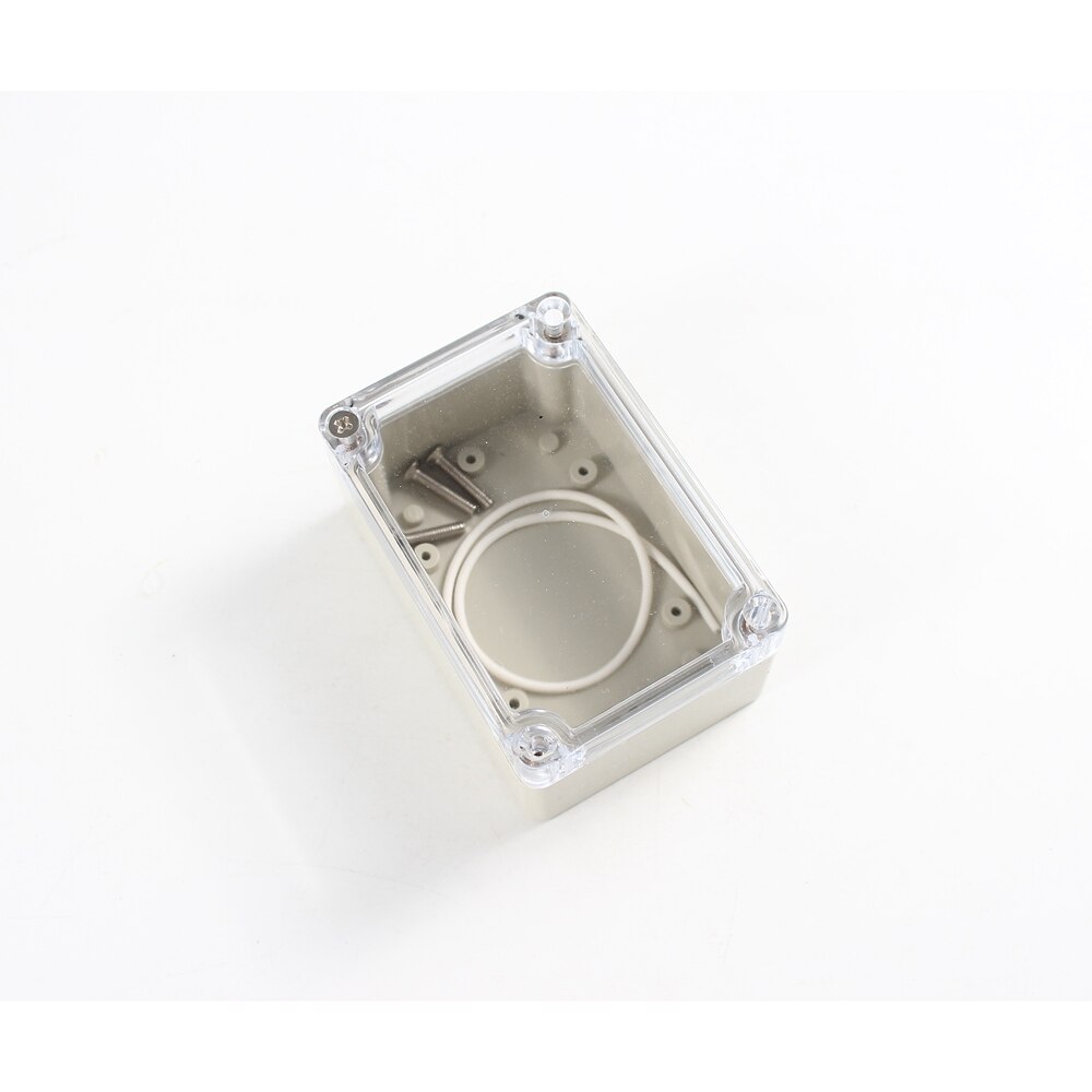 100x68x50mm Waterproof Plastic Enclosure Box Outdoor Cable Connection Wire Junction Electrical Project Case ABS IP65 100*68*50mm: Clear Cover