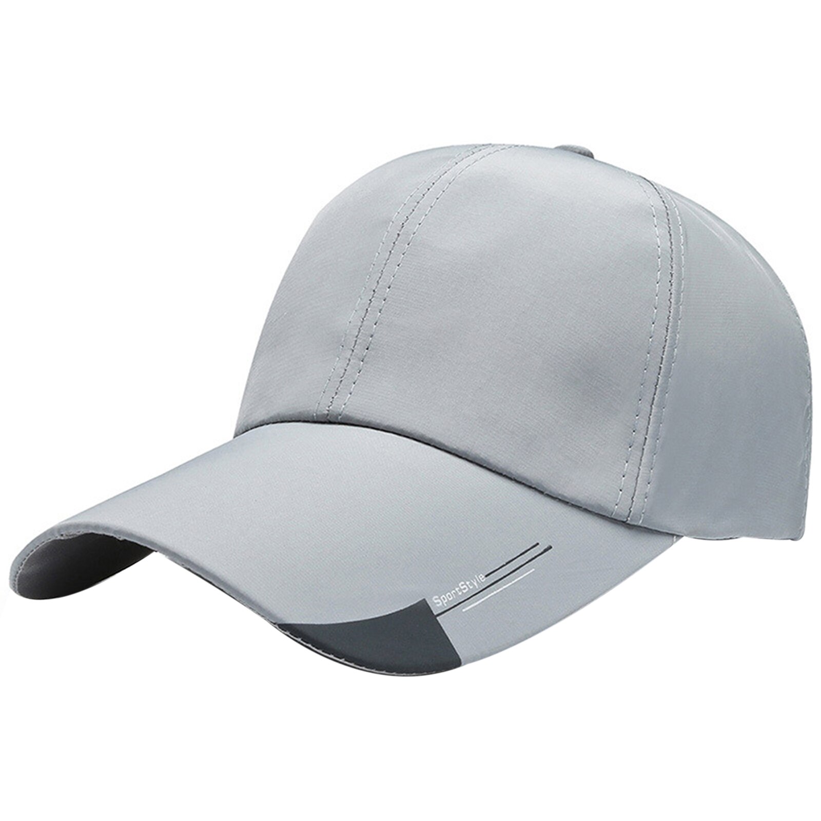 Männer Koreanische Baseball Kappe Im Freien Angeln Hut Brief Drucken Dad Hut AdjustableStreet Hüfte Hop Trucker Cap Baseball Hüte: GRAY