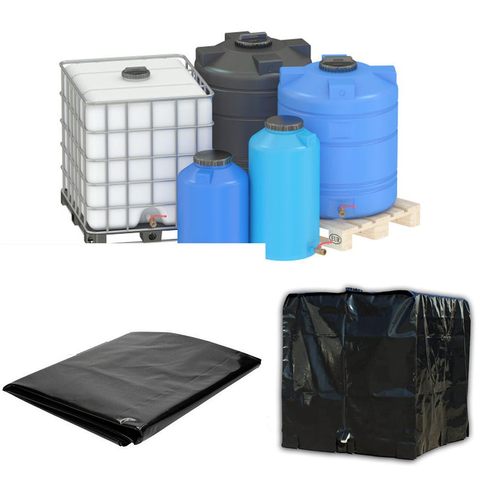 Hdpe Water Tank Cover Zon Bescherming Cover Voor Regenwater Tank 1000L Ibc Containers
