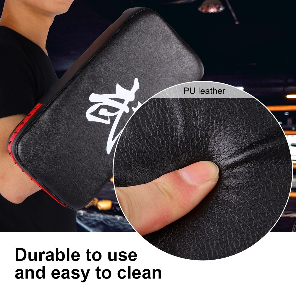 Portable Durable PU Leather Foot Hand Target Punching Pad Boxing Mat Kickboxing Training Practice High-Grade Breathable Baffle