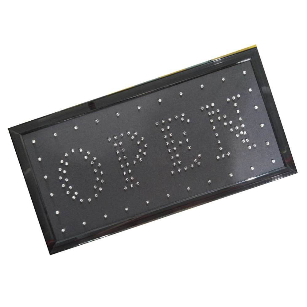 1pc LED Open Sign High Visibility Practical Electric Display Sign LED Sign Board Advertising Board for Wall Shop Window