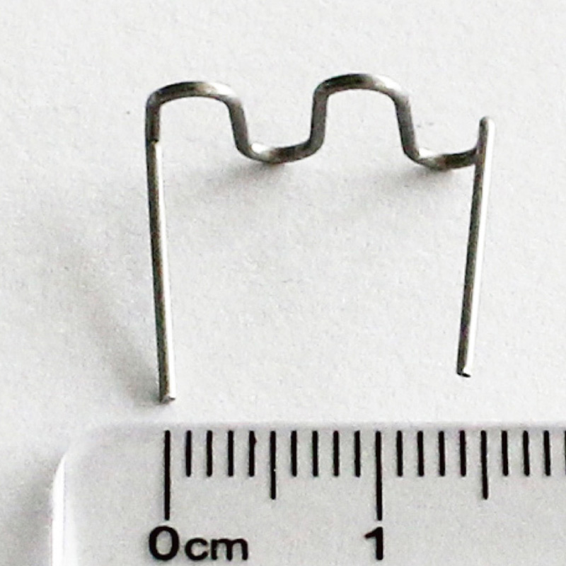 Grapas calientes onduladas para parachoques de plástico de coche, reparación de soldadura, 100 Uds., 0,8mm