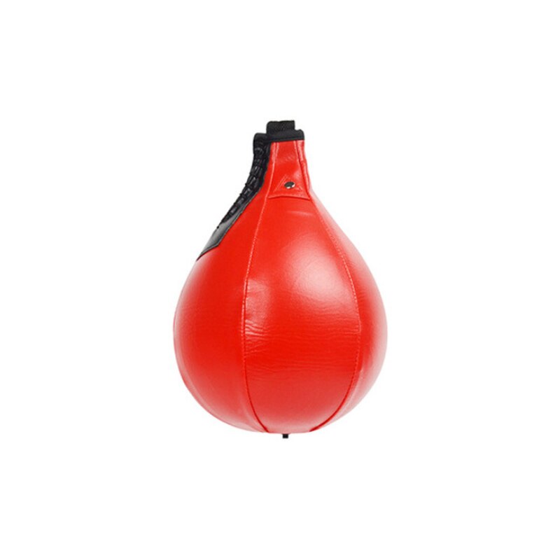 Boxing Speed Ball Pear Shape PU Speed Bag Boxing Punching Bag Swivel Speedball Exercise Fitness Training Ball: red
