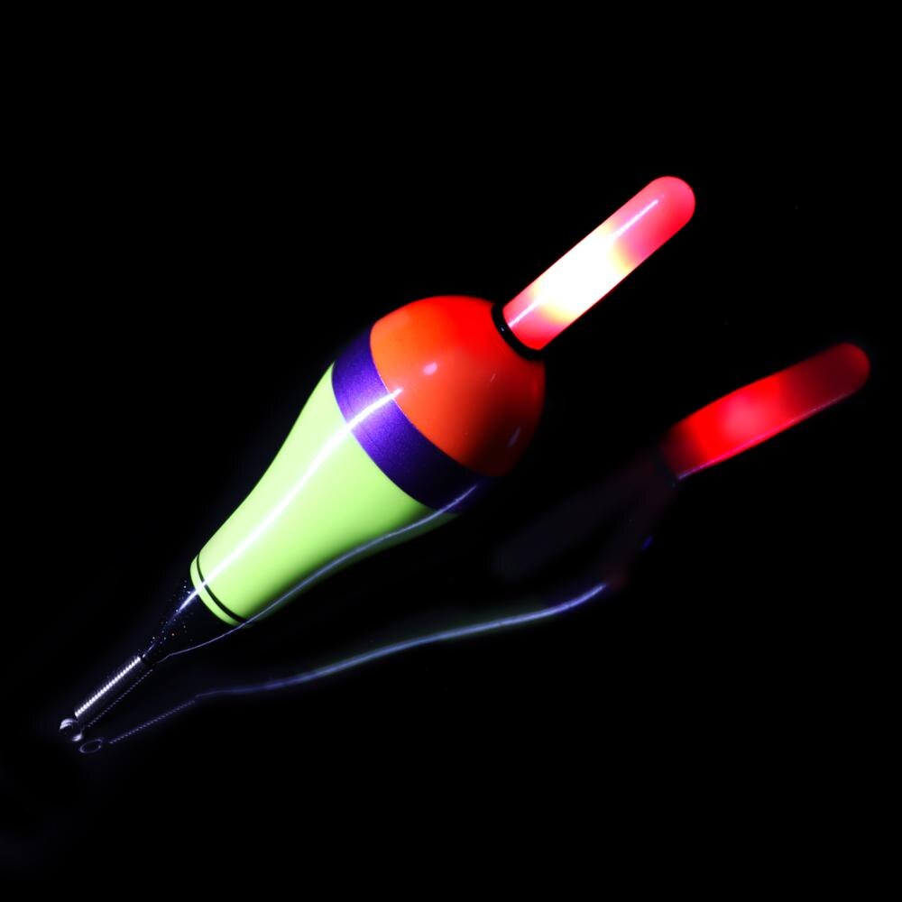 1 stykke lysende fiskebåt bobber ledet fiske lyspinne bøy elektronisk glød stein fiske flottør til natt  #1.5 #2.0 #3.0