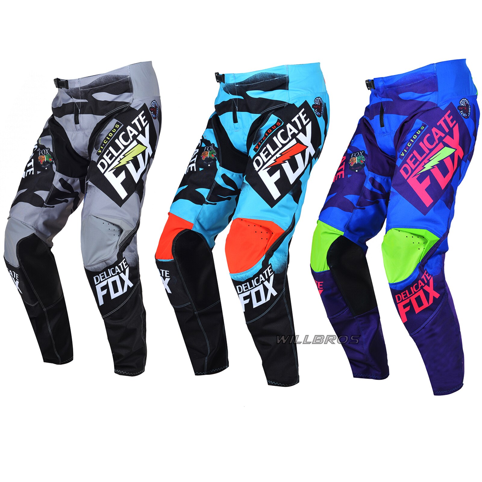 Delicate Fox 180 Vicious Pants Motocross Racing MX MTB BMX Downhill Bike Cycling Motor Moto Cross Trousers Unisex Mens