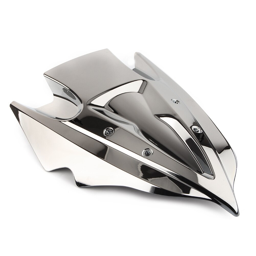 Motorcycle Windshield Windscreen Double Bubble For KAWASAKI Ninja 300 250 ABS Plastic: Silver