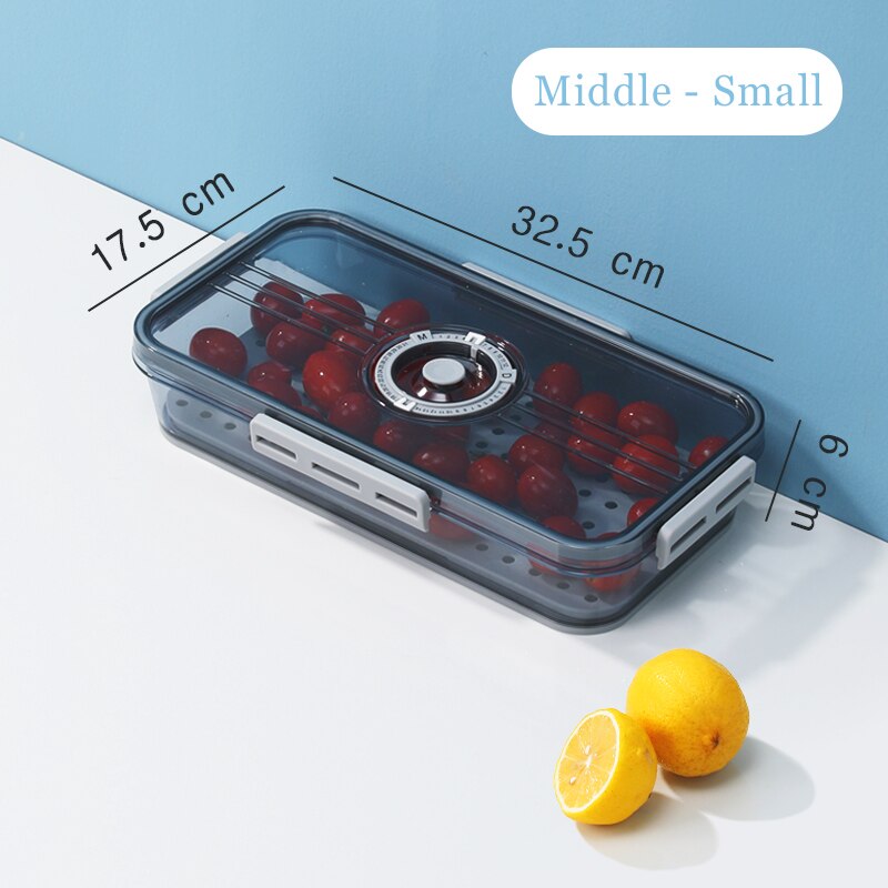 Food Storage Containers Refrigerator Stackable Kitchen Storage Box Airtight Keep Fresh Bins Transparent Fridge Pantry Organizer: Square 4