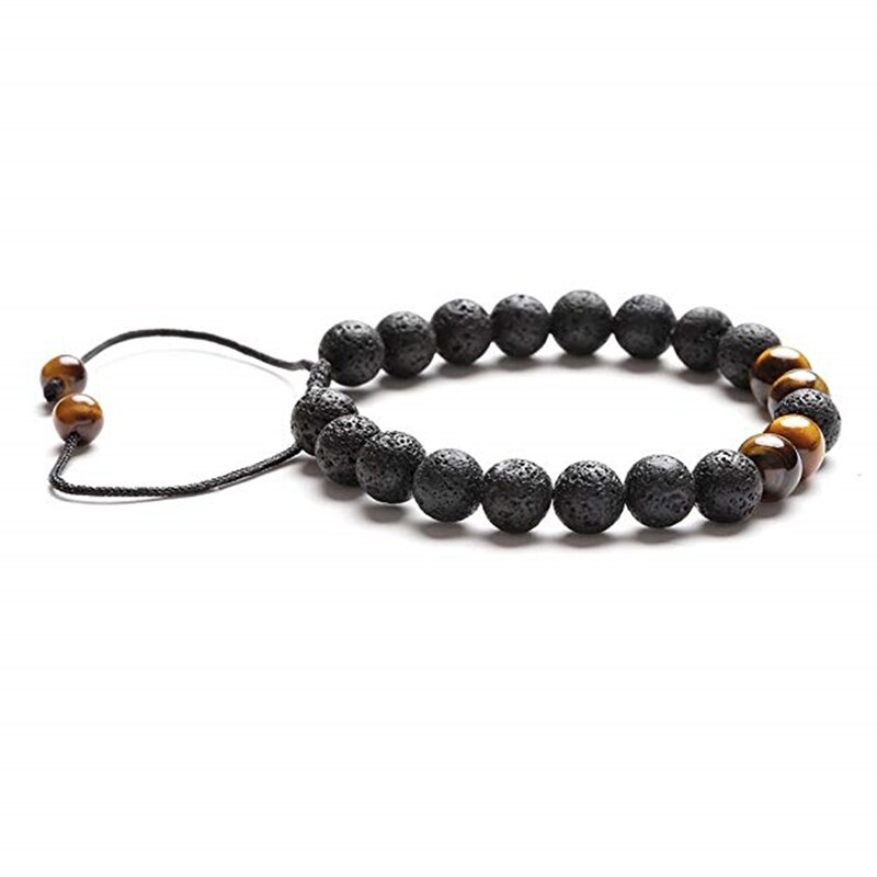 Ätherisches Öl Angst Diffusor Armbinde Einstellbar Lava Felsen Stein Meditation Entspannen Heilung Aromatherapie Für Frauen Mann