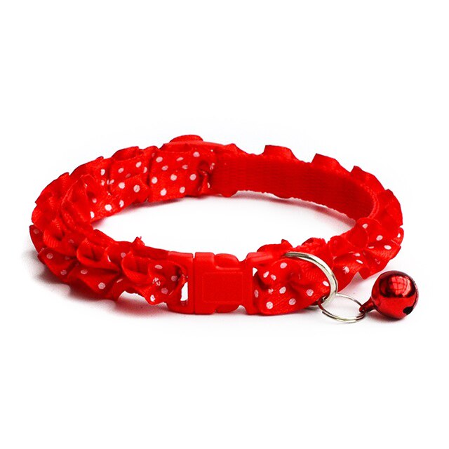 Kant Breakaway Halsband Bell Voor Kleine Honden En Katten Chihuahua Halsband Voor Katten Dieren Supplies Voor Honden Harness Leash MP0070: Red