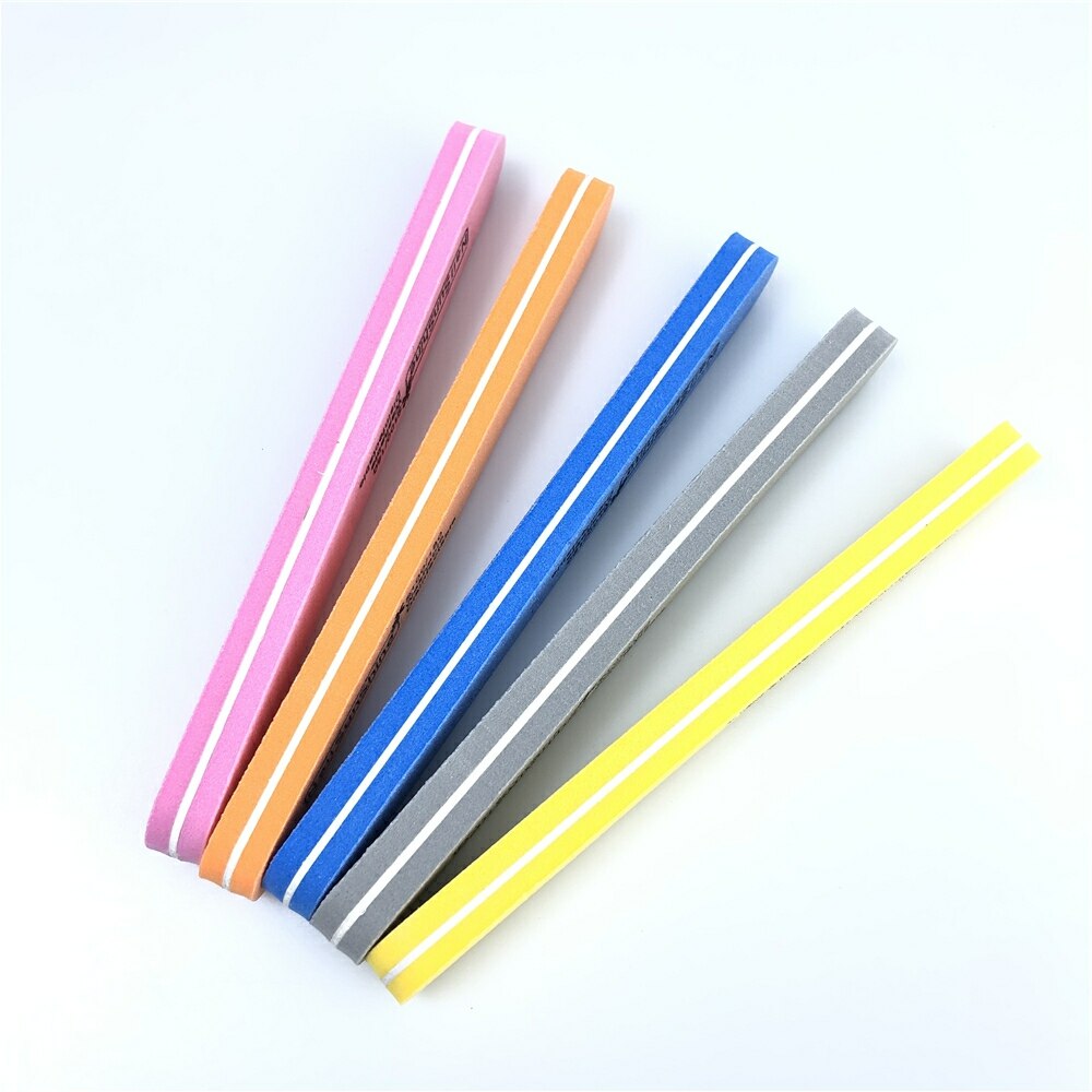 60Pcs Nail Files Nail Buffer 100/180 Double Side Grit Buffing Sanding Nail Makeup Tools Spong Nail File Women Salon