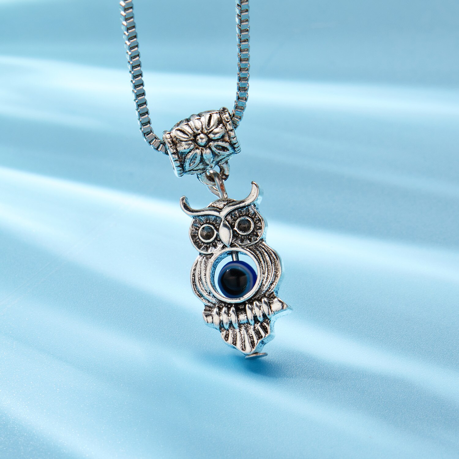Türkische Bösen Augen Halsketten Für Frauen Vintage Schildkröte Eule Elefant Schmetterling Hamsa Hand Bule Auge Anhänger Halsketten Party: Style 3