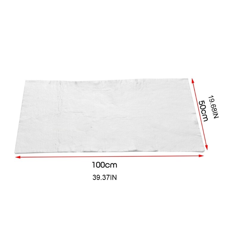1000x500mm Fiberglass Blanket Insulation Fireproof Mat Pad Thermal Lightweight Good Thermal Stability N84F