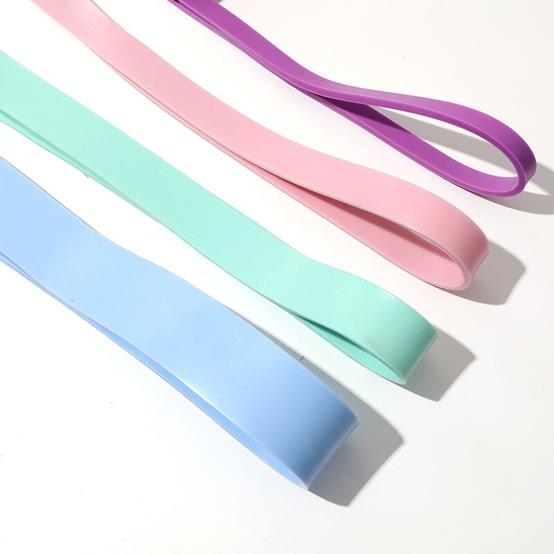 Tpe-yoga-übungsband, elastisches band, fitnessgerät, widerstandsband, klimmzugband, hilfszugband, heimfitnessgerät, elastischer yogagurt