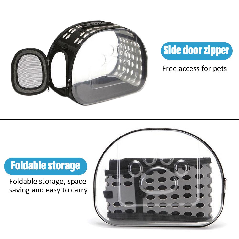 Kat Ruimte Capsule Transparante Kat Draagtas Ademend Pet Carrier Kleine Hond Kat Rugzak Reizen Kooi Handtas Voor Kitten