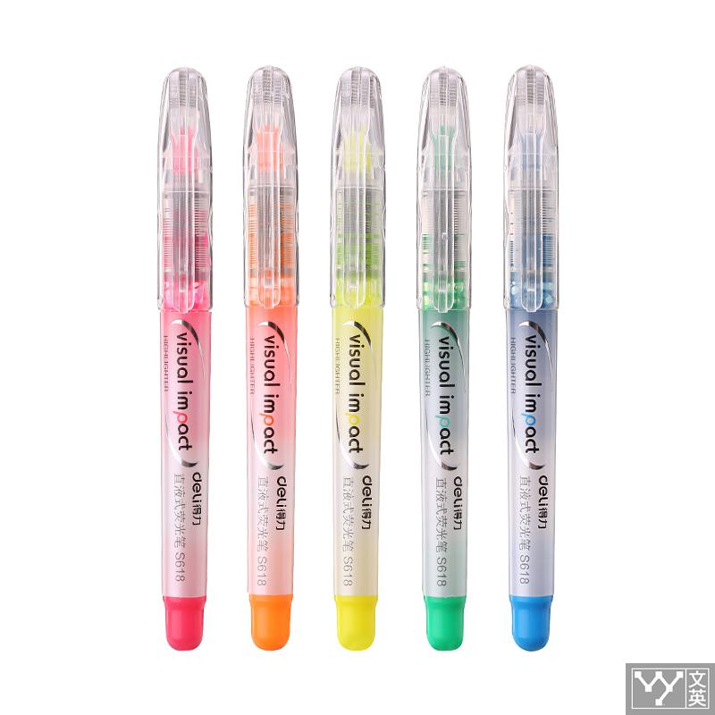 Deli Hoogtepunt Marker Pen Markers Voor School & Kantoorbenodigdheden Fluorescerende Tekening Markers Water Kleur Schilderen Briefpapier: Default Title