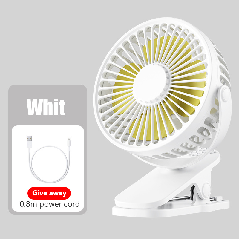 Draagbare Mini Hand Clip Fan USB Stille Desktop Elektrische Ventilator Studentenslaapzaal Kleine Koeling Ventilador ventilator Lucht Coole: Rood