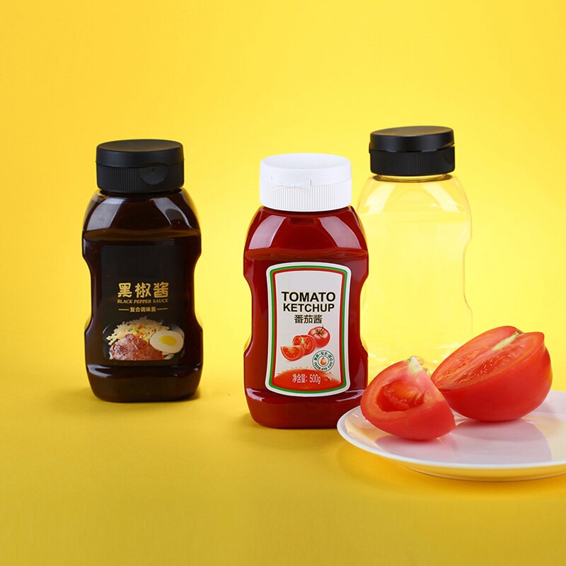 1PC 25ML Mini Tomato Ketchup Bottle Portable Small Sauce Container Salad Dressing Container Pantry Containers for Bento Box