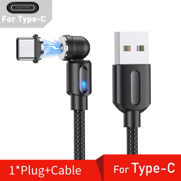 3A QC 3.0 60W USB C a USB tipo C cavo USB C PD caricabatterie rapido cavo dati USB-C tipo c cavo per Huawei Xiaomi Samsung one plus: 1m / Black For Type C