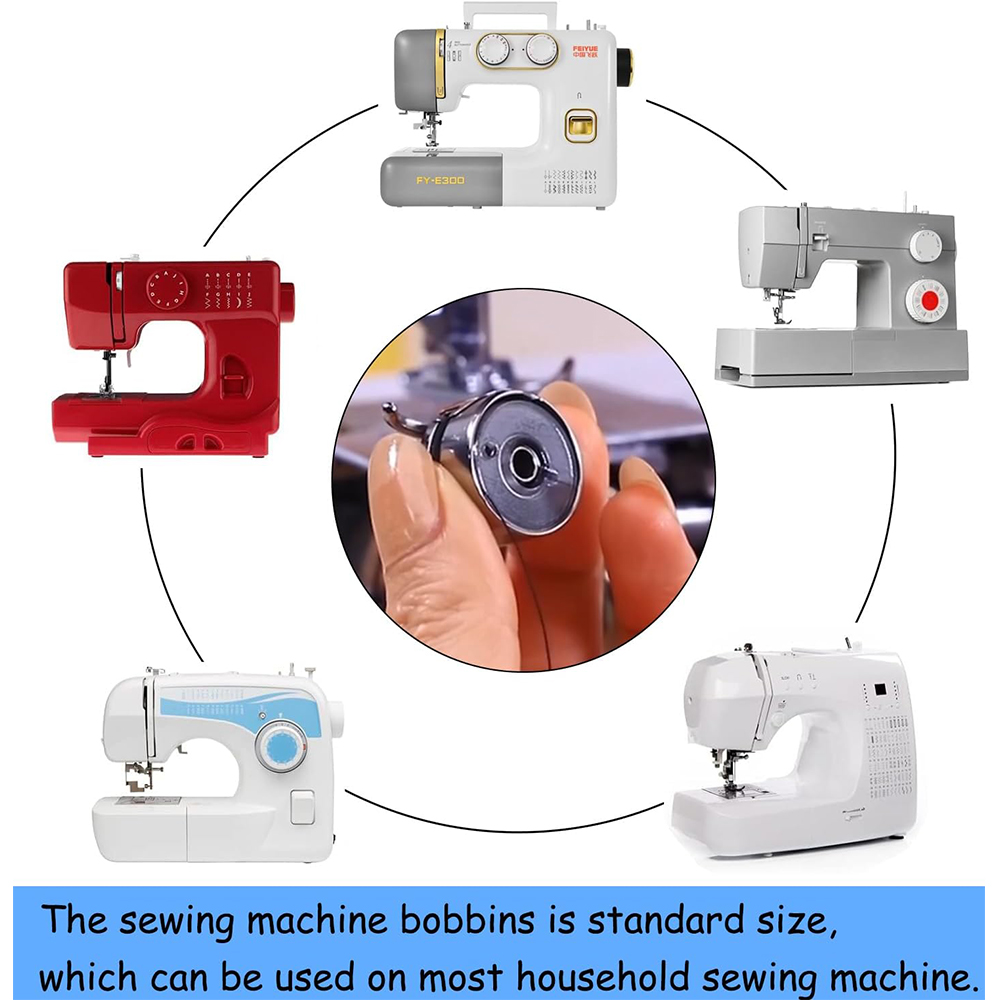Bobines de Machine à coudre en plastique transparent SA156, bobine vide universelle pour accessoires de Machine à coudre Singer Brother