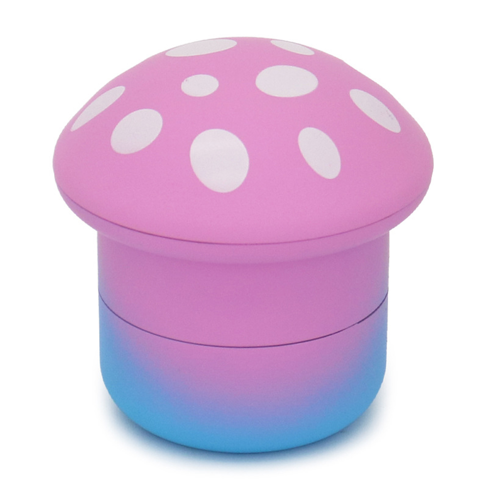 Grand broyeur métallique pour herbes, 70MM, en forme de champignon, pour fumée, 4 couches, pour épices, plastique et métal durables: Rose