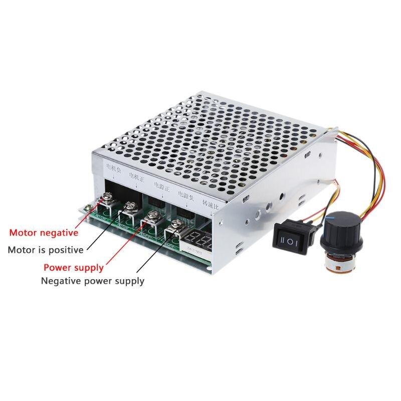 Dc 10-55V 100A Motor Speed Controller Omkeerbare Pwm Controle Vooruit/Achteruit