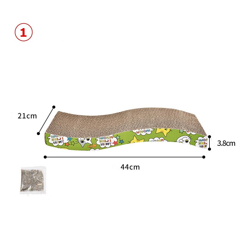 Cat Scratch Board Toy Pad Grinding Nails Interactive Protecting Furniture Cat Toy Corrugated Large Size Catw Scratcher Toys: 1
