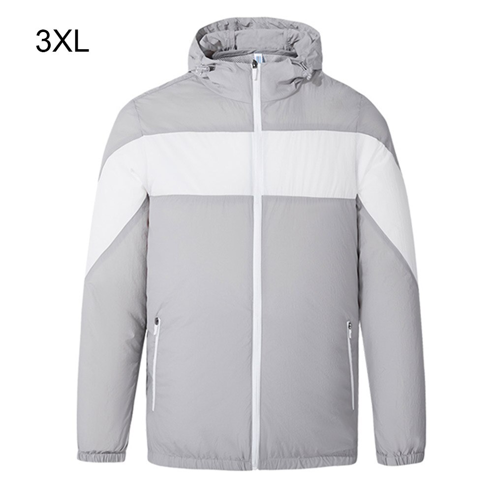 Fan Jacket Cooling Coat Air Conditioning Cool Coat USB Charging Waistcoat Outdoor Fishing Cycling Cost For High Temperature Work: grey / XXXL