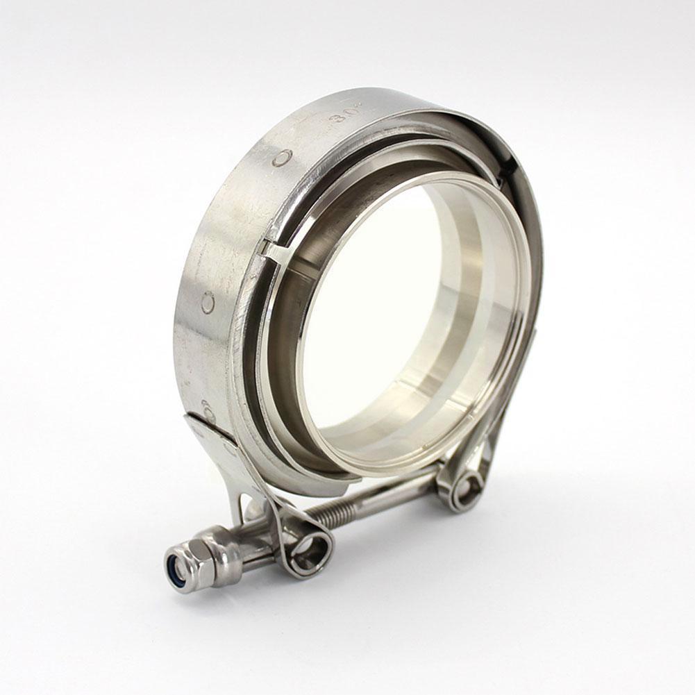 1pcs Universal Steel V-Band Turbo Downpipe Exhaust 2.5''/3''/3.5''/4'' Inch V-band Clamp Z5X3