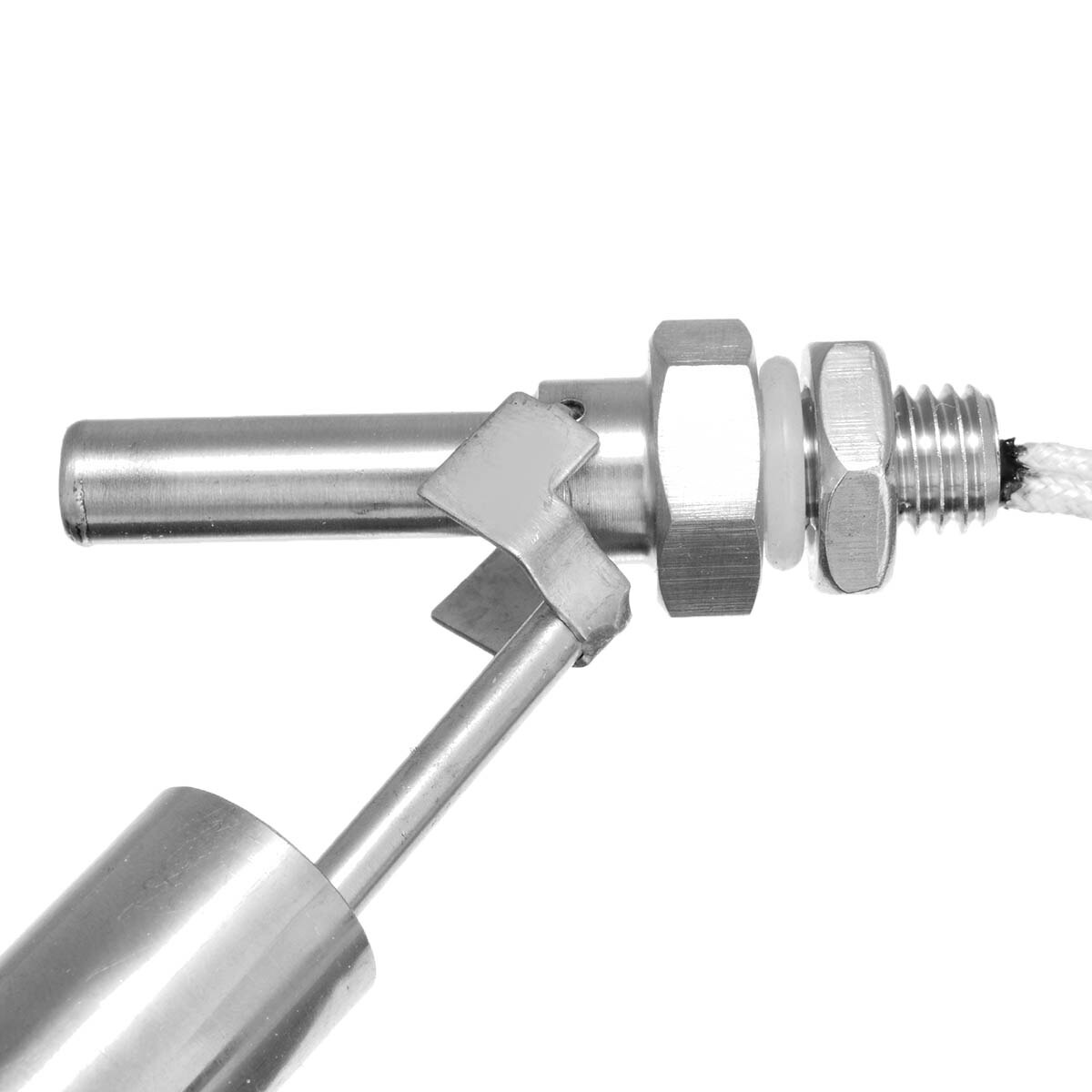 1pc 0-220v rustfrit stål vand svømmerafbryder niveau switch niveau sensor  m10 tråd flydende vand niveau kontrol sensor