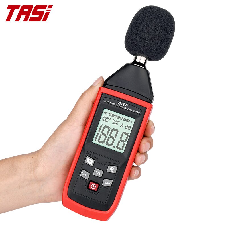 TASI TA8151 Digital Sound Level Meter Sound Detector Decible Monitor 30-130dB Audio Measuring Instrument Alarm Noise Tester