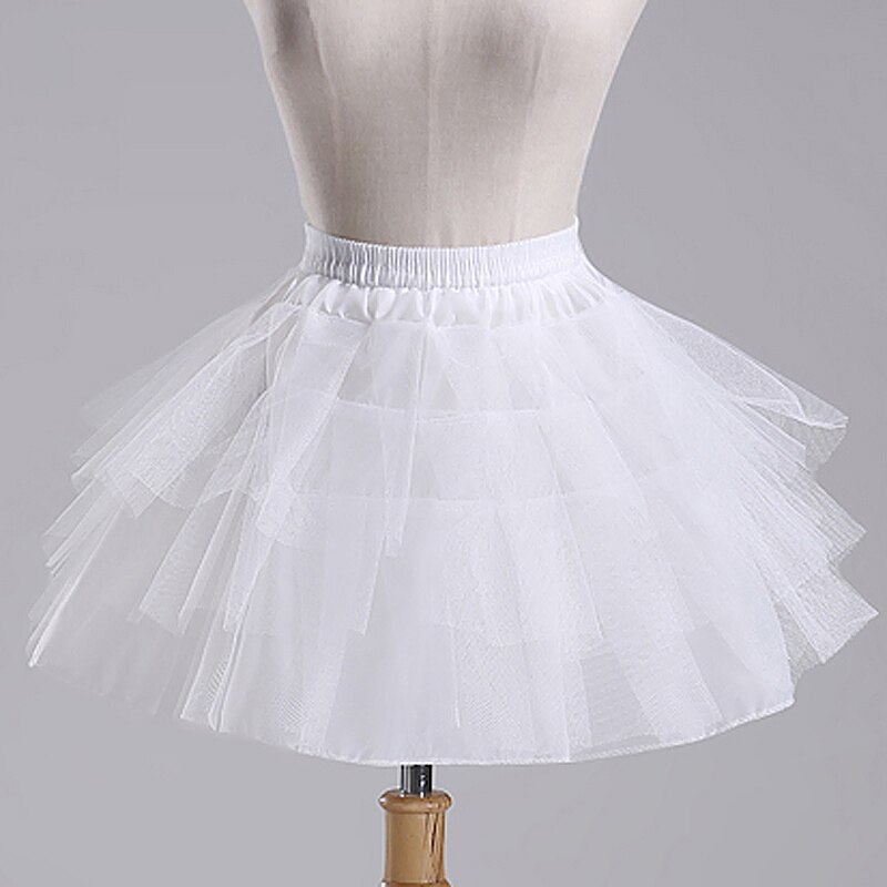 Vintage White Petticoat Hoop Skirt - Crinoline Slip For Wedding Gowns & Vintage Dresses By YULUOSHA