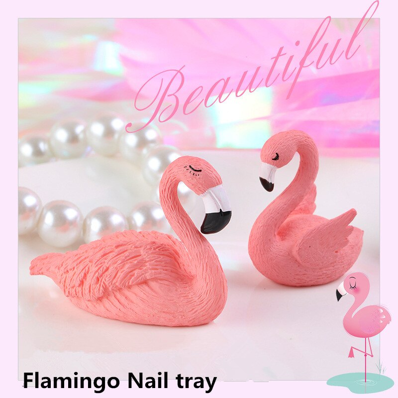 Nail Zwaan Plaat Houder Praktijk Base Praktijk Frame Slijtage Nagel Maken Tool Display Stand Flamingo Nail Lade