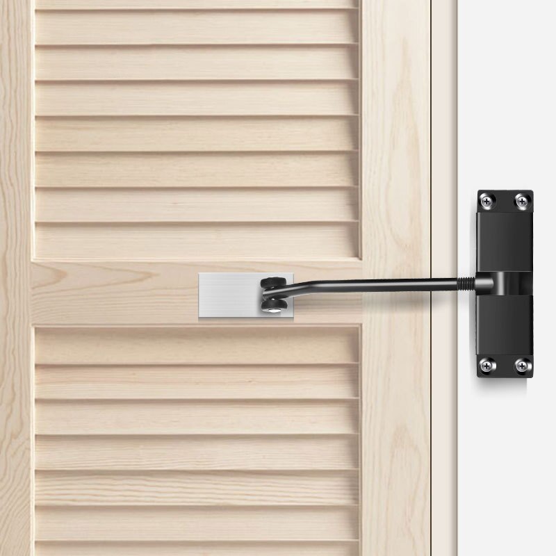 Rvs Deurdranger, Verstelbare Kracht, Katrol Mute Zelfsluitende Deur Apparaat, geschikt Voor Vele Soorten Deuren