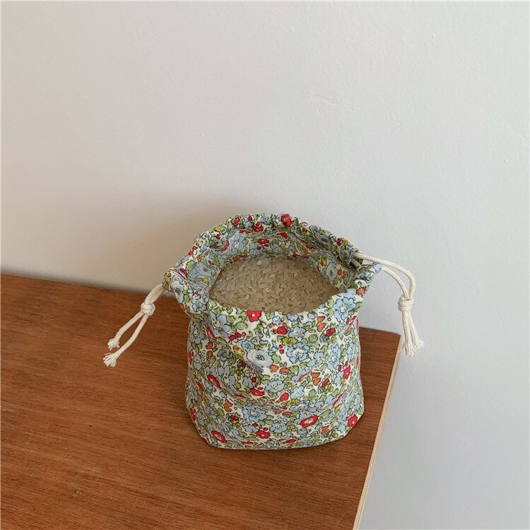 Retro Stijl Bloemen Opslag Tasje Vrouwen Afwerking Opslag Pouch Leuke Make-Up Tas Kerstcadeau Snoep Sieraden Organizer