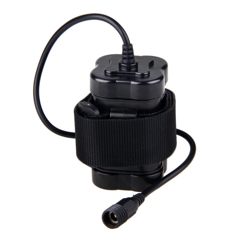8.4v 12000 mah genopladelig batteripakke 4 x 18650 batteri til pandelampe cykel cykellygte