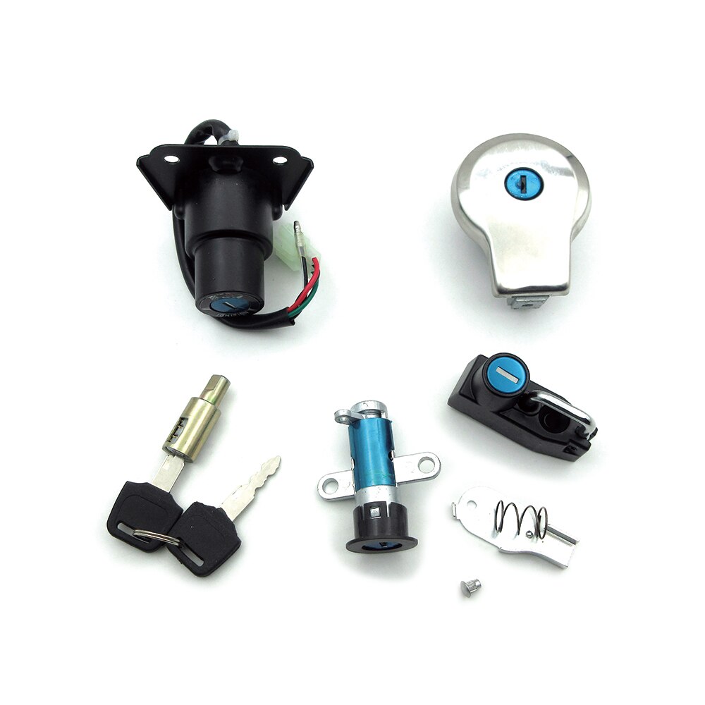 Für Yamaha Jungfrau XV125 XV240 XV250 XV535 XV 125 250 535 V-Stern 4RF Motorrad Zündschloss Kraftstoff Gas kappe Sitz sperren Schlüssel einstellen: voll einstellen