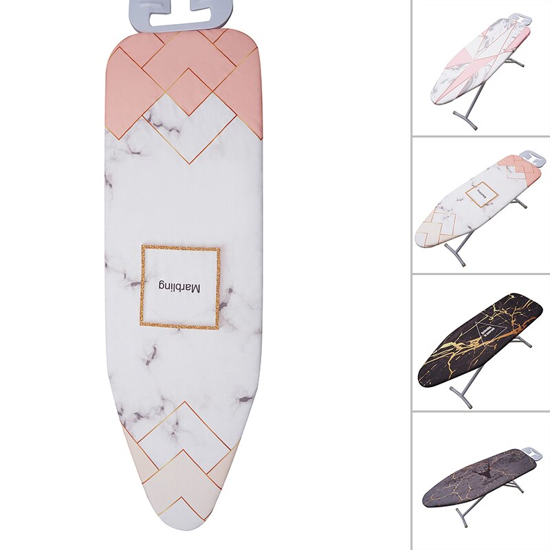 140*50CM Marble Cloth Printed Ironing Board Cover Protective Non-slip Thick Colorful Iron Board Panel Partition Heat Insulation