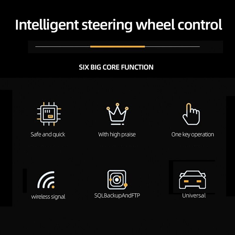 12V Universal Wireless Car Steering Wheel 10 Button Bluetooth Remote Controller Round for Stereo DVD GPS Player