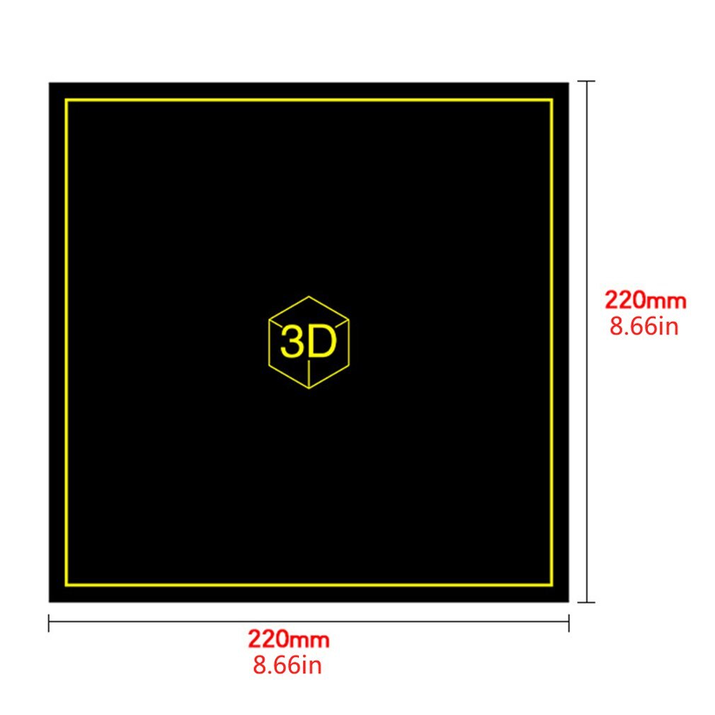 Magnetic 3D Print Bed Tape Square Print Sticker Anti-curling High temperature resistance Separable