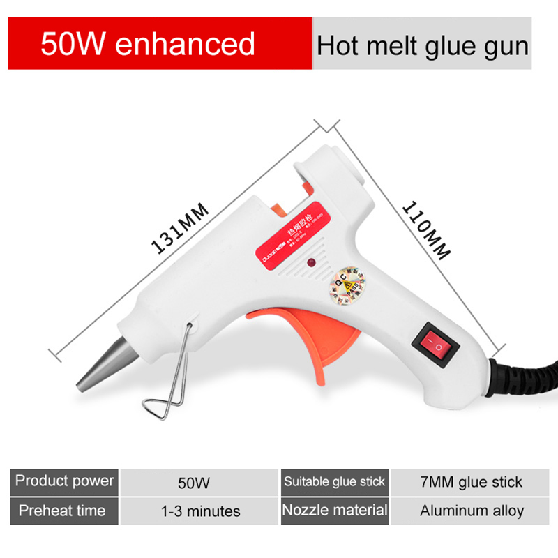 50/70W Melt Glue Gun Power Stick Big Hand Tool Christmas Decorating Tools Glue Gun Stick 7MM
