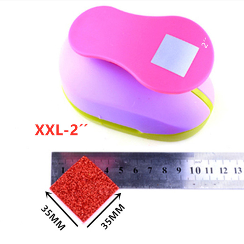 18mm-53mm Square Shaped craft punch Scrapbooking School DIY Paper Cutter EVA foam Geometry Hole Punches