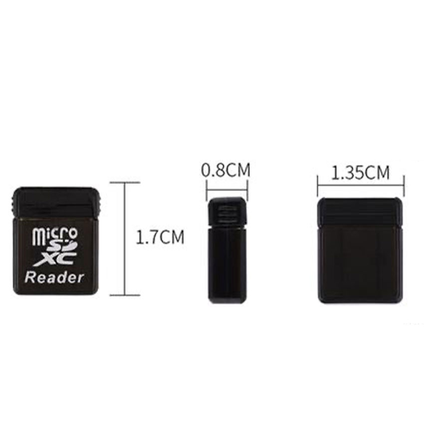 Mini Card Reader Super Speed USB 2.0 Mini SD/SDXC TF Card Reader Adapter Card Reader For Computer