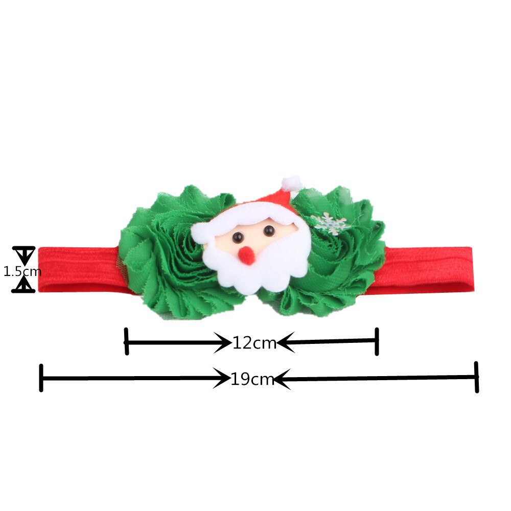 Diadema de decoración navideña con dibujos de Papá Noel, accesorios para el cabello, 2 uds.