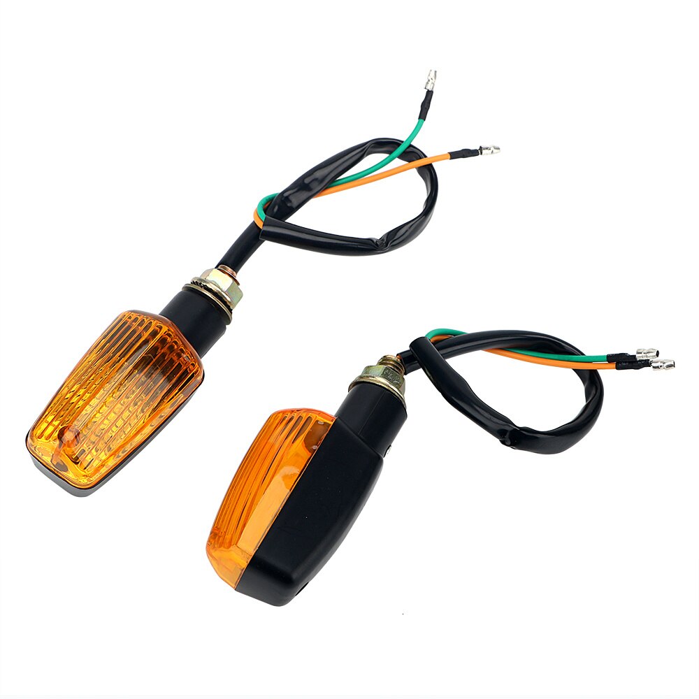 1 par motorcykelblinkers blub blinkerslampa universal  dc 12v motorcykel indikatorlampa gul blinkerslampa 8w