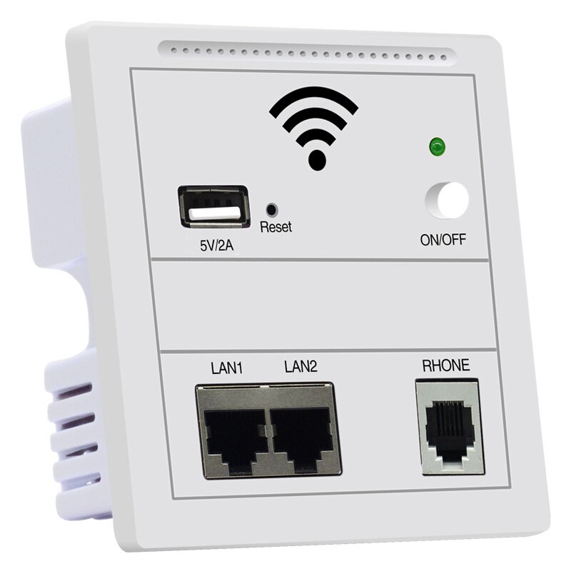 300Mbps 86 Panel in Wall Wireless AP Router 220V WiFi Access Point in-wall AP Wireless Wifi Router Repeater 802.3af POE