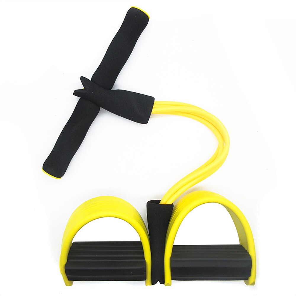 Fitness Sit Up Bar Floor Assistant Exercise Stand Padded Ankle Support Sit-up Trainer Workout Equipment For Home Gym Gear: yellow Pull Rope