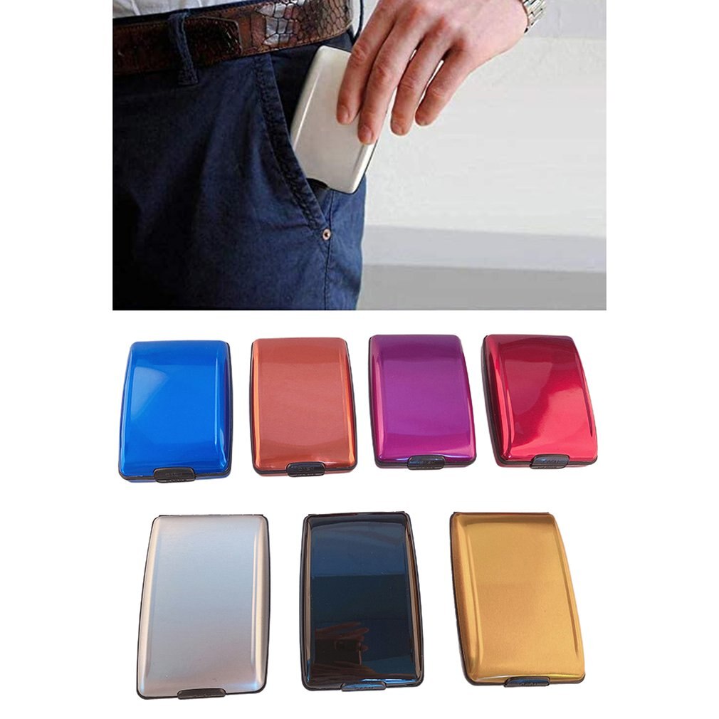 Simple Style Rfid Multifunctional Light and Strong Aluminum Security Wallet